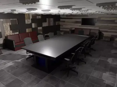 Conference Room  Low-poly 3D model