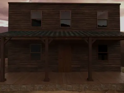 Western Village  3D model