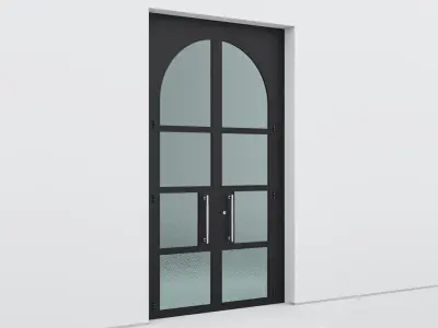 Aluminium door 332 3D model