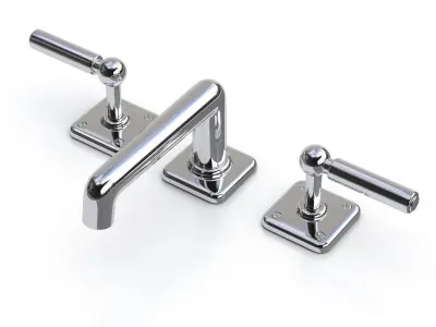 Waterworks Ludlow Faucet with Lever Handles 3D model