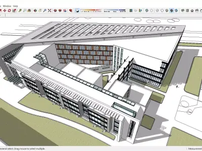 Sketchup School and University K7 3D model