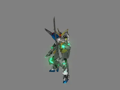 Attacker Gundam 3 3D model