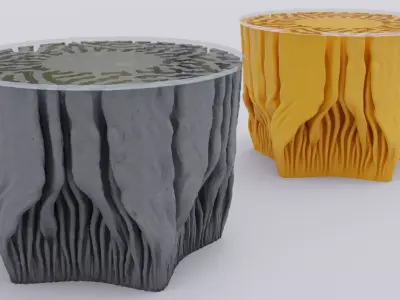 Differential Coffee Table 3D model