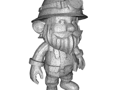Kitbash Toy Heroes - High-Poly Character Pack 7 Figures 3D print model