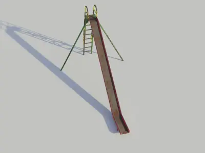 Old Playground Equipment - Low-poly PBR Low-poly 3D model