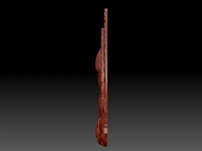 Wooden door 3D print model