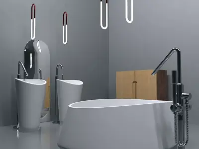 Furniture for washroom 3D model