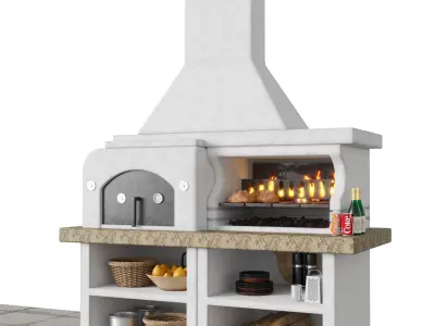 palazzetti grill 3D model
