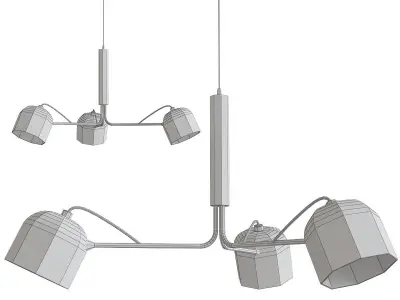Liang Pendant lamp 3d model Low-poly 3D model