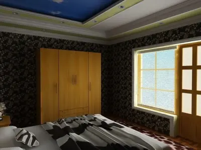 Bedroom scene 3d model 3D model