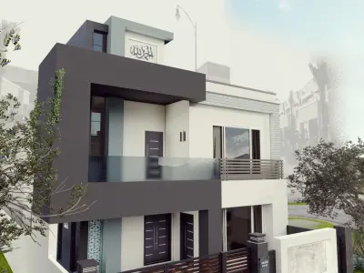 Modern House Design 7001 3D model