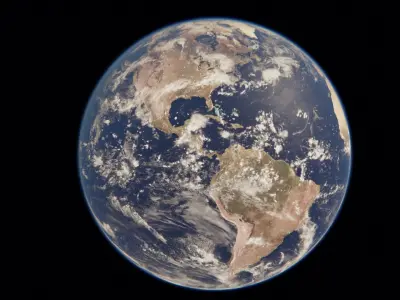 Earth - Accurate Atmosphere - Day Night Cycles for City Lights 3D model