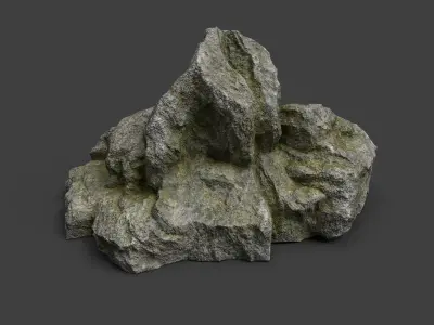 Rock 3-5 Low-poly 3D model