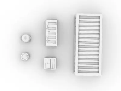 Containers Pack 3D print model