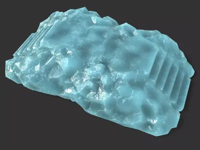 Stairs stone staircase 11 Low-poly 3D model