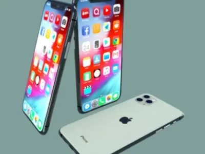 Iphone X max pro Low-poly 3D model