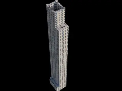 520 Park Ave - NYC Low-poly 3D model