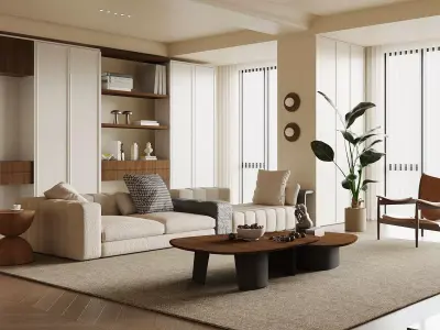 Living room 3D model 133