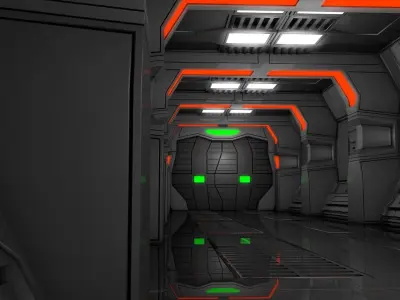 Sci Fi Corridor  3D model