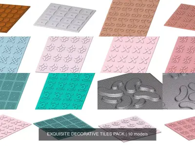 EXQUISITE DECORATIVE TILES PACK