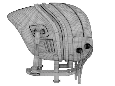 Robot head  Character Head  3D model
