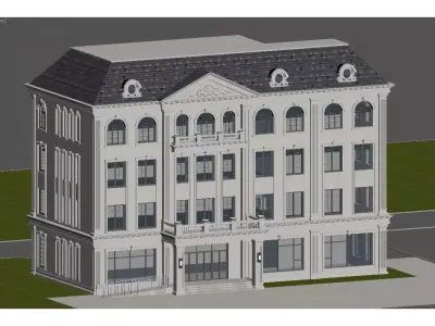 European-style architecture 3D model