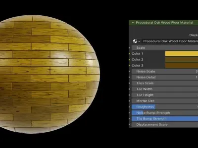 Blender Procedural Wood Floor Materials Texture
