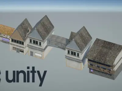 Medieval Houses Free 3D model