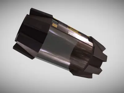 Sci-fi Matter Container Low-poly 3D model