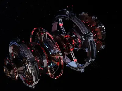 Alien Spaceship 3D model