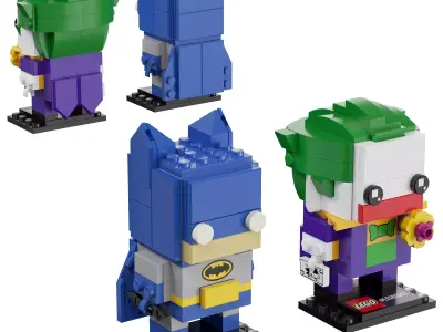 Lego BrickHeadz - 41491 Batman and The Joker 3D model