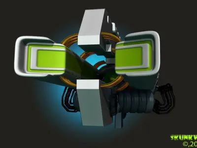 Railgun Rifle HighPoly 3DPrint 3D print model