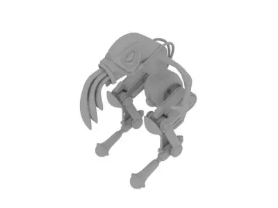  Oddworld Mech Slig  Low-poly 3D model