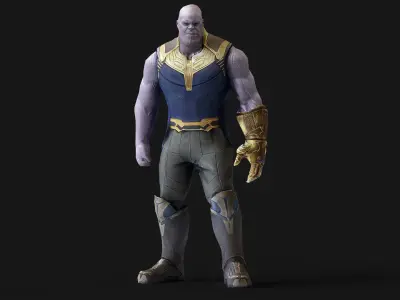Thanos 3d Model Scan Low-poly 3D model