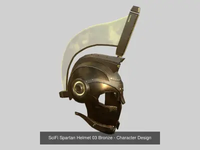 08 SciFi Spartan Helmet Collection - Character Design 3D Model Pack