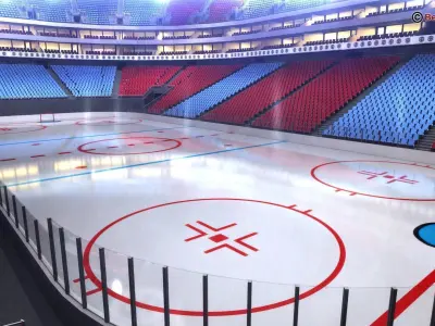 Ice Hockey Arena V2 3D model