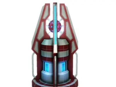 Force field generator 03 sci-fi Low-poly 3D model