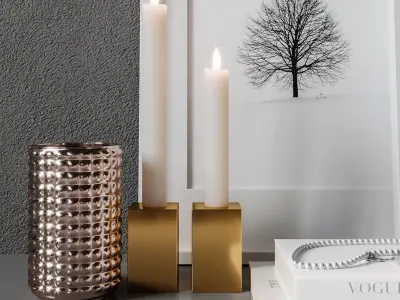 Decorative set interior 07 3D model