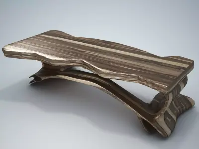 Tree trunk Coffe table HD 3D model