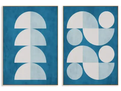 Abstract Painting Frame set 3D model 789