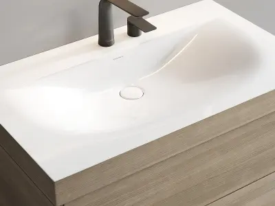 Duravit XViu Vanity Unit Set 2 3D model