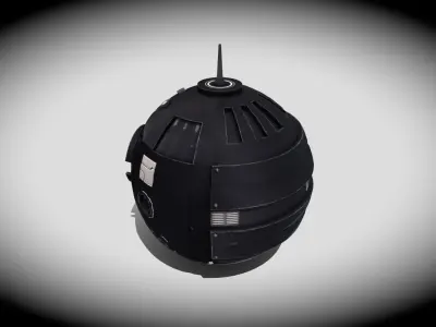 Sci-fi Spy Drone Low-poly 3D model