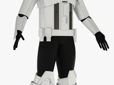 Star Wars Imperial Hovertank Pilot 3D model