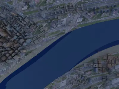 New york city Low-poly 3D model