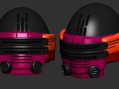 helmet high poly sculpt 3d  3D model