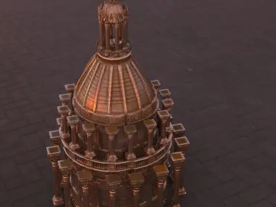 Kings Tower Fantasy baroque 3D model