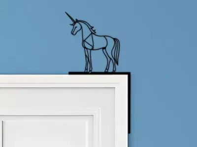 Unicorn Door Corner Decor 3D print model purchase