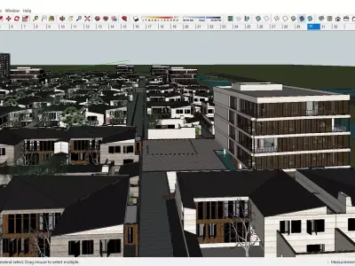 Sketchup Residential Complex B10 3D model