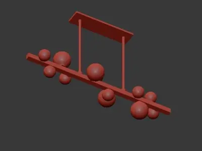 MINI chandelier 3D model purchase