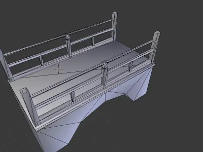 old bridge Low-poly 3D model buy